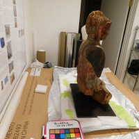          Painted Wooded Buddha picture number 13
