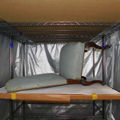 Tent run for chairs