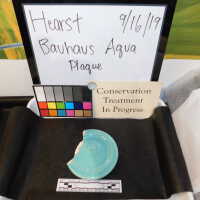          Pale mint blue ceramic plaque picture number 26
