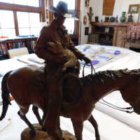          Cowboy and Dog on Horseback picture number 3
