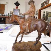          Cowboy and Dog on Horseback picture number 7
