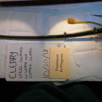 Steel Sword with Sheath and Copper Guard (corncob tassel)