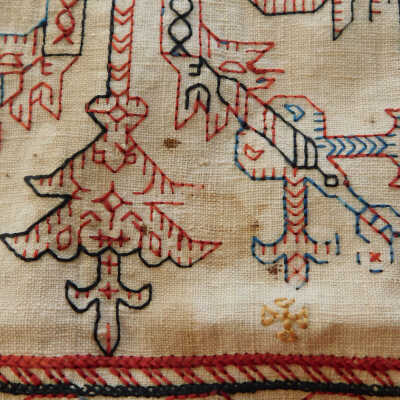 #7 dark brown and oily stains