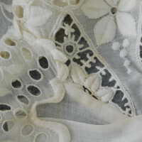          Client: Roberts. Item: Edwardian Cotton Eyelet Wedding Dress picture number 39
