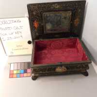          Medieval Painted Gilt Box with Key picture number 19
