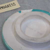          Pale mint blue ceramic plaque picture number 30
