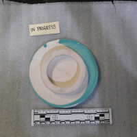          Pale mint blue ceramic plaque picture number 33
