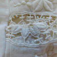          Client: Roberts. Item: Edwardian Cotton Eyelet Wedding Dress picture number 6
