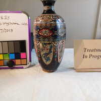          Hexagonal Polychrome Vase picture number 2
