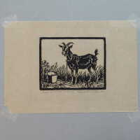          #18 - Woodblock Print -Goat picture number 15
