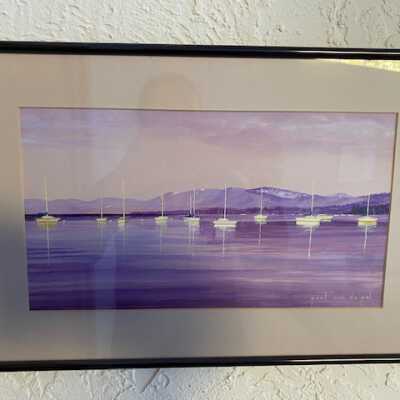 Lake Tahoe in Summer - Purple composition