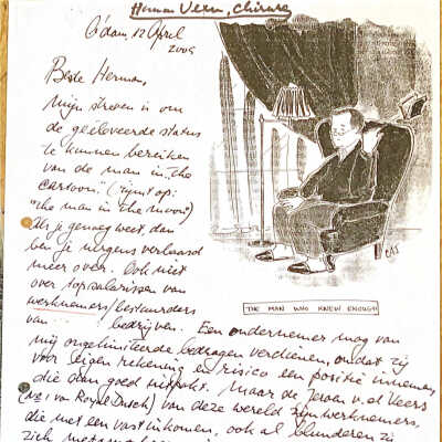 Brief aan Herman van Veen