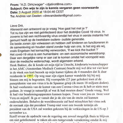 2020-08-03 Mail aan Andrea van Deelen, vor heen ADDs'secretarsse in de Lloyds Bank periode.