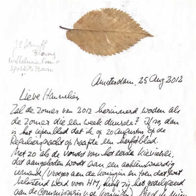 2012-08-25 Brief ADD aan Hannelies Kruijff.