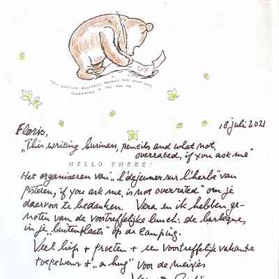 2021-07-18 Bedank-mail aan Floris voor de barbeque op je uitenplaats de Camping