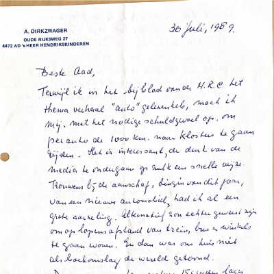 1989-07-30 Brief van vader over voorbehoedsmiddelen in zijn jongensjaren