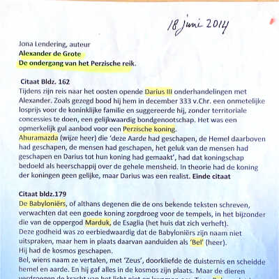 2014-06-18 Ondergang v.h. Perzische Rijk door Jona Lenderink. En wat is een God