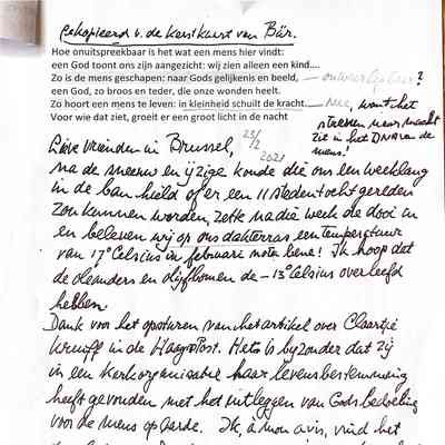 2021-02-23 Brief aan Ank en Hans v. Weezel over de abstractie van God.