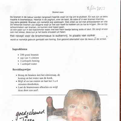 2022-02-05 Recept bramensaus goedgekeurd door Tessa Dirkzwager.