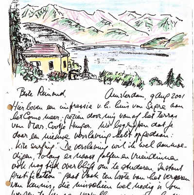 2001-08-09 Brief aan Reinoud vanuit Pianello del Lario.