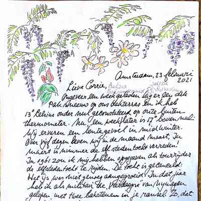 2021-02-23 Jaarlijkse brief aan Corrie Belzer
