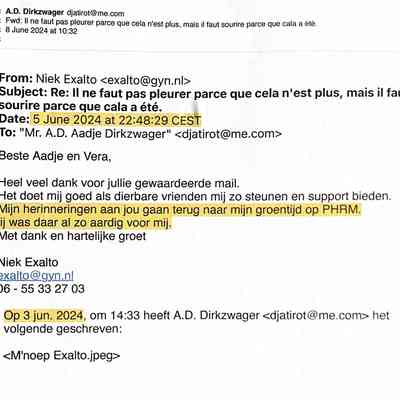 2024-06-08 email Niek Exalto