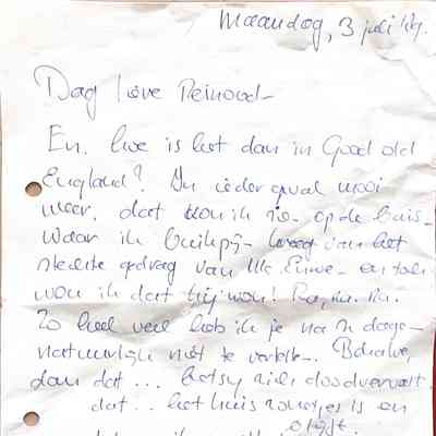 1989-07-03 Brief van Vera aan Reinoud in Engeland