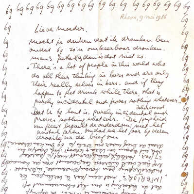 1986-05-09 Albertine Dirkzwager-van der Have 69 jaar.