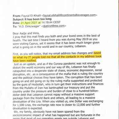 2021-04-21 mail van Faysal el Khalil.