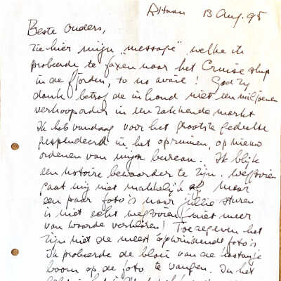 1995-08-13 Brief ADD aan ouders.