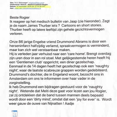 2019-11-14 Mail van ADD aan Robier v. Nieuwenhuizen.