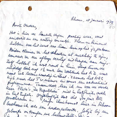 1980-01-18 Brief ADD aan ouders in Klosters.