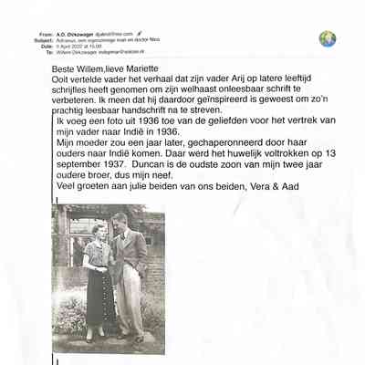 2022-04-06 Brief aan Willem en Mariette over Ab en Bertie en ook over oom Janus.