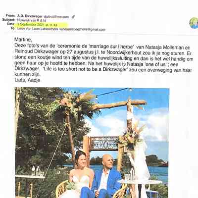 2021-09-03 Mail aan Martine van Loon mer huwelijksfoto s v. Reinoud en Natasja.