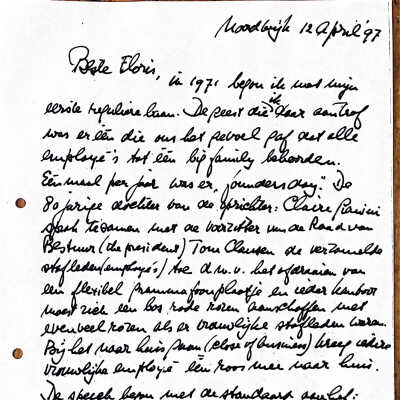 1997-04-12 Brief ADD vanuit Noordwijk aan Floris.
