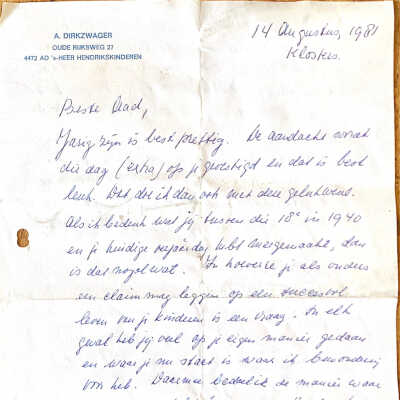 1981-08-14 Verjaardagsbrief van Ab uit Klosters voor ADD.