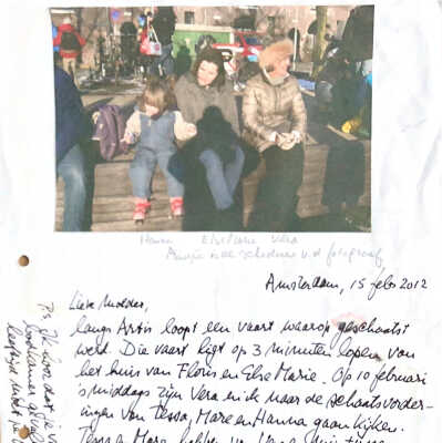 2012-02-15 IJSPRET in Amsterdam van Tessa, Mare en Hanna.