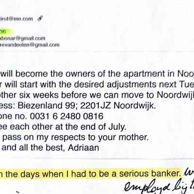 2023-03-30 Mail to Anrew Bonar employee at Lloyds Bank Rotterdam.