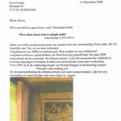 2008-12-31 Brief aan Koos Gouka.