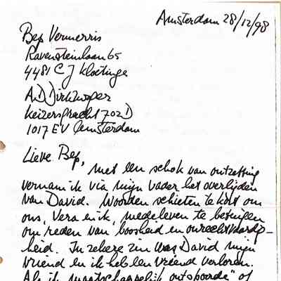 1998-12-28 Codoleance aan mevr. Bep Vermerris.