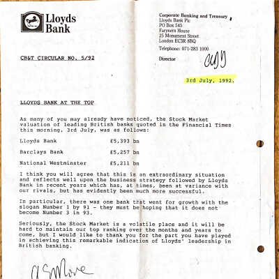 1992-07-03 Lloyds Bank at the top