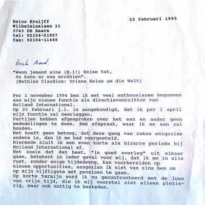 1995-02-25 Brief van Eelco