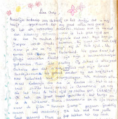 1994-10-12 Brief van Connie Guatherie v. Weezel vanui Straatsburg.