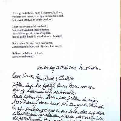 2022-05-12 Condoleance van Willem van Lyndens overlijden