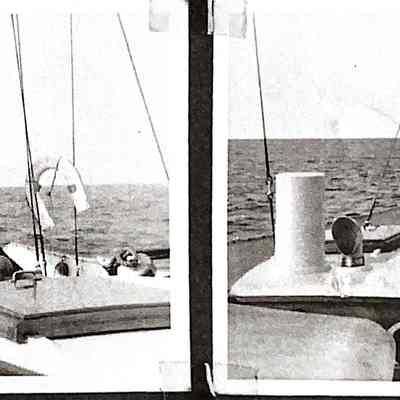 Aan boord v.d. Albatros met bemanning Evert de Iongh en ADD.