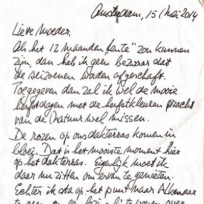 Brief aan moeder over lente
