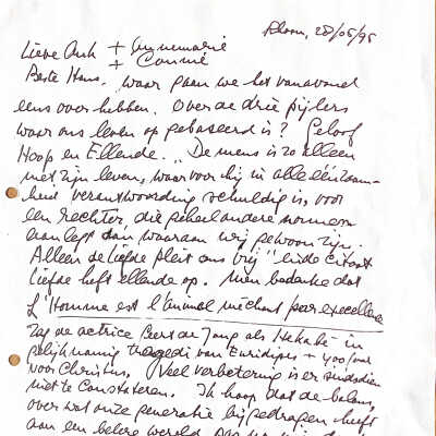 1995-05-28 Brief aan Toute la famille van Weezel.