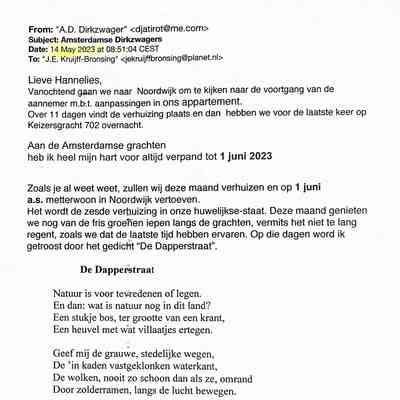 2023-05-14 Adreswijziging van A’dam naar Noordwijk.