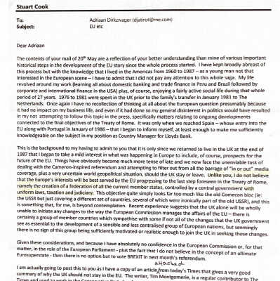 2016-05-27 Letter on Brexit from Stuart Cook.