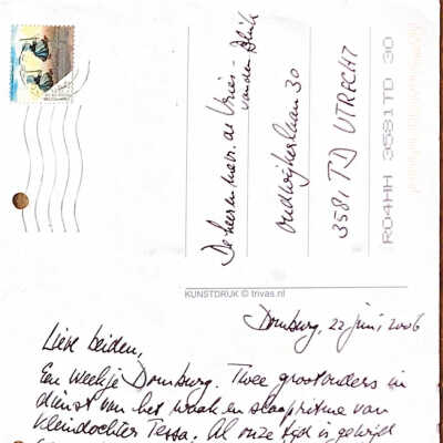 2006-06-22 Verjaardag-briefkaart uit Domburg voor Em de V.